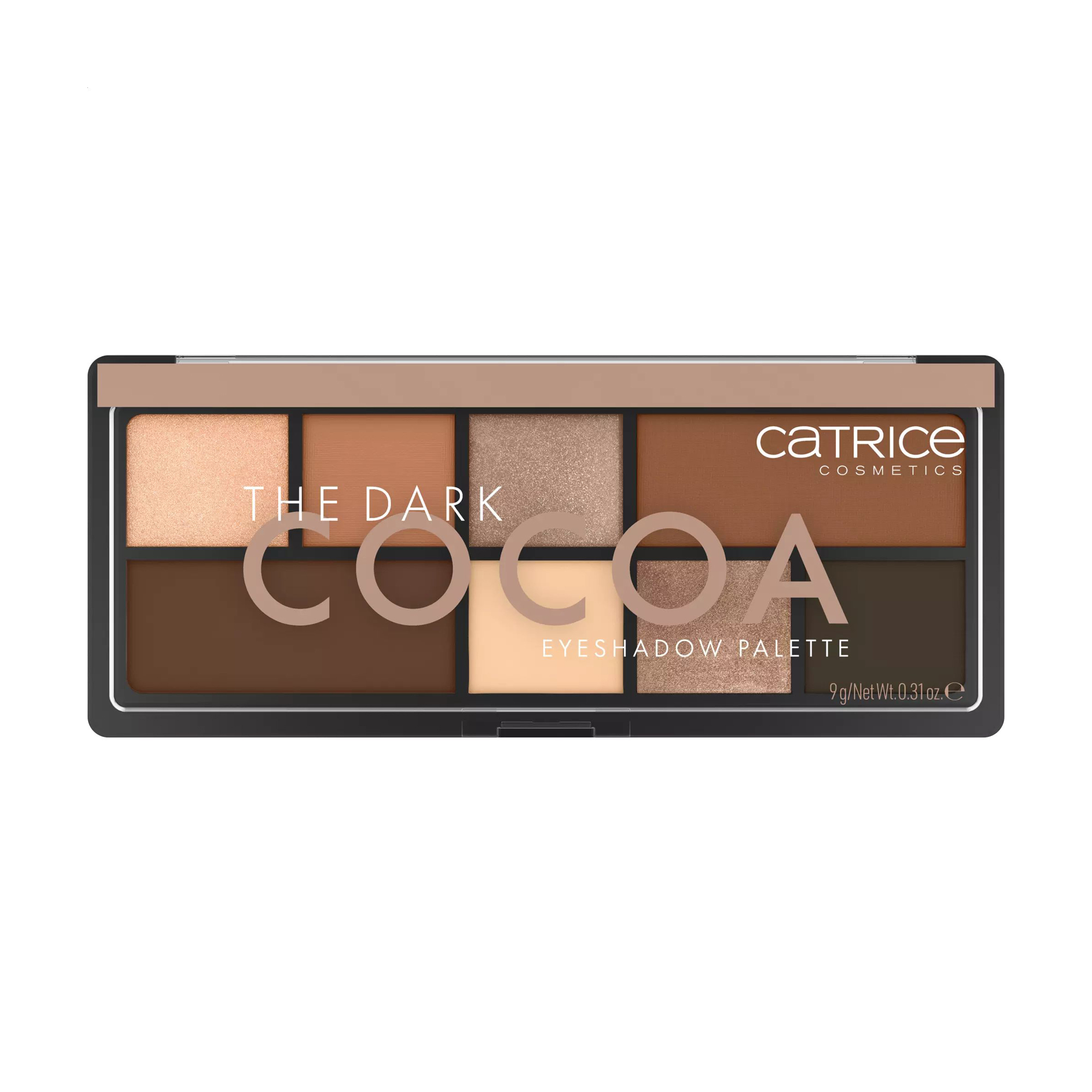 Уцінка! Палетка тіней для повік Catrice The Dark Cocoa Eyeshadow Palette, 9 г